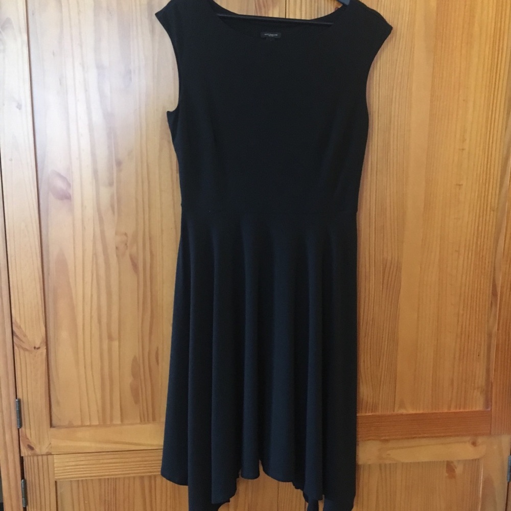 Ann Taylor Black Asymmetrical Dress